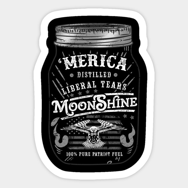 Funny Moonshiner - Moonshine Spirit Gift Sticker by biNutz